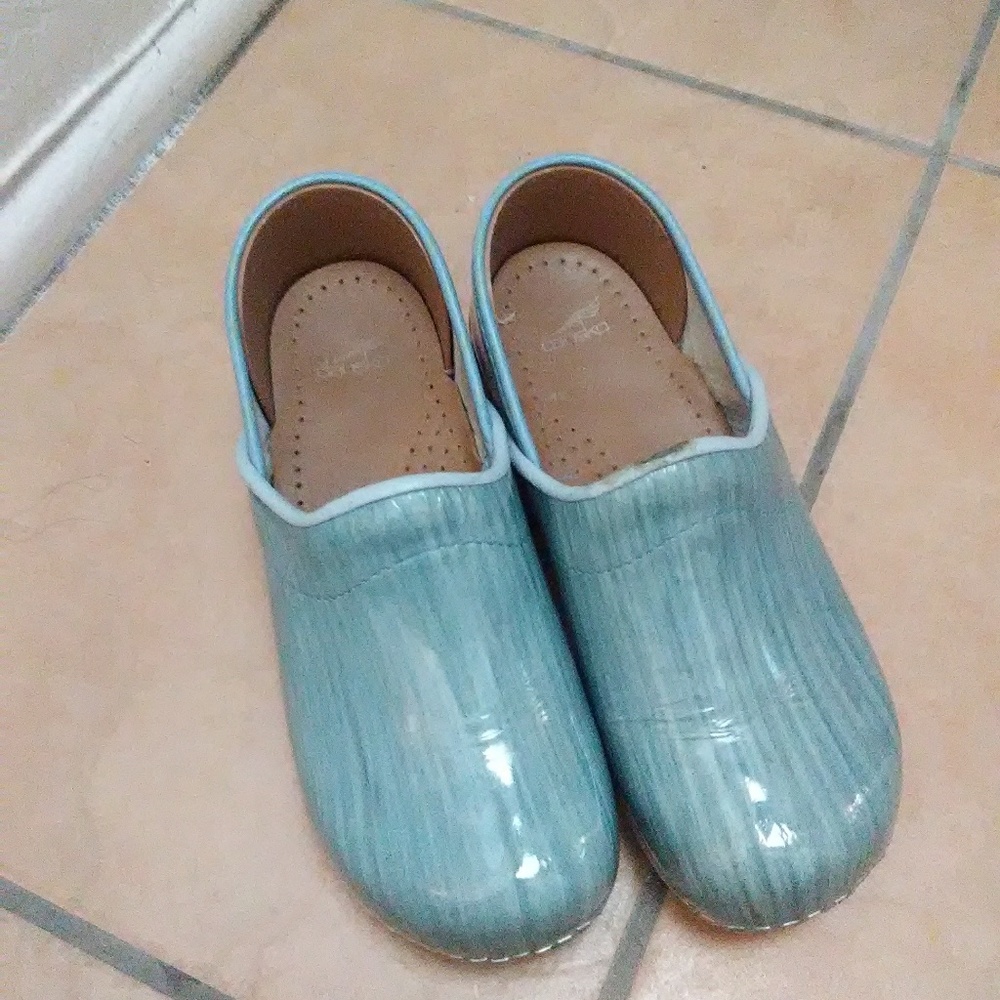 Dansko Teal Clogs